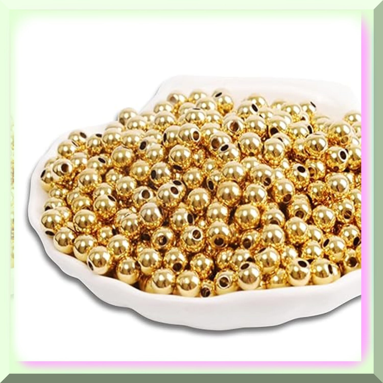 Gold plated beads jewelry making new arrivals