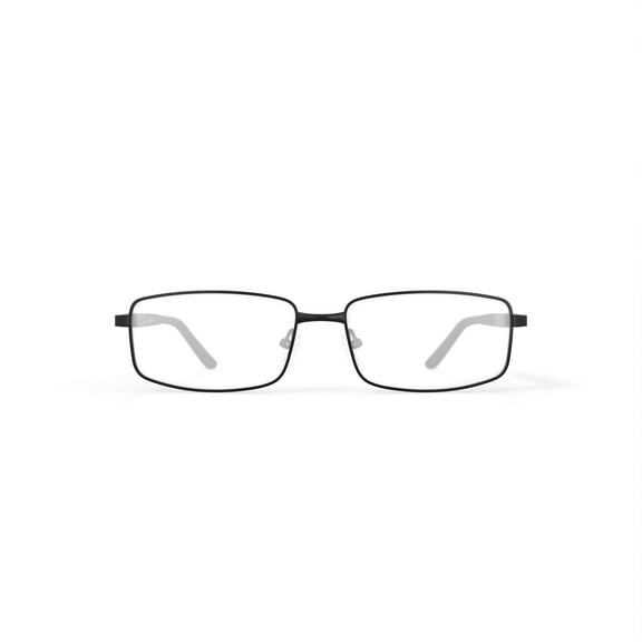 Octo 180 Men's Sportsman Rectangular Prescription Eyeglasses with Case, Black