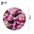 thumbnail image 2 of 14 Inch Wall Clock Battery Operated Silent Clock Decorative for Office, Kitchen, Outdoor, Living Room，Watercolor Cupcake Beautiful, 2 of 4