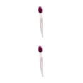 thumbnail image 4 of Cepillo de labios Soidarity Suavidad Tampón de silicona multicolor Removedor de comedón multipropósito 2Conjunto Violeta, 4 of 6