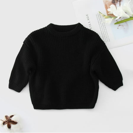 

Hunpta Warm Long Pullover Baby Sleeve Fall Blouse Winter Tops Knit Toddler Sweater Infant Boy Sweatshirt Crewneck Girl Girls Tops