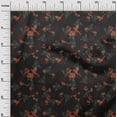 thumbnail image 3 of oneOone Tissu Flex Coton Noir Imprimé Conversationnel Matériel de Robe Tissu Imprimé Tissu au Mètre 40 Pouces de Large, 3 of 4