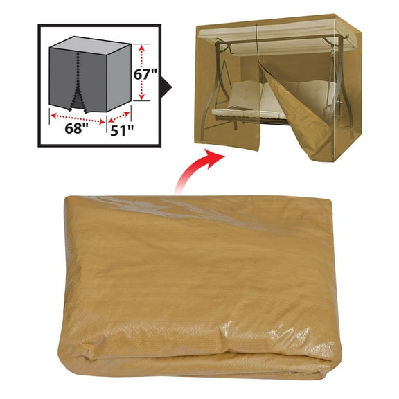 Sunrise Umbrella 68' x 51' x 67' Beige Outdoor Swing Furniture Cover