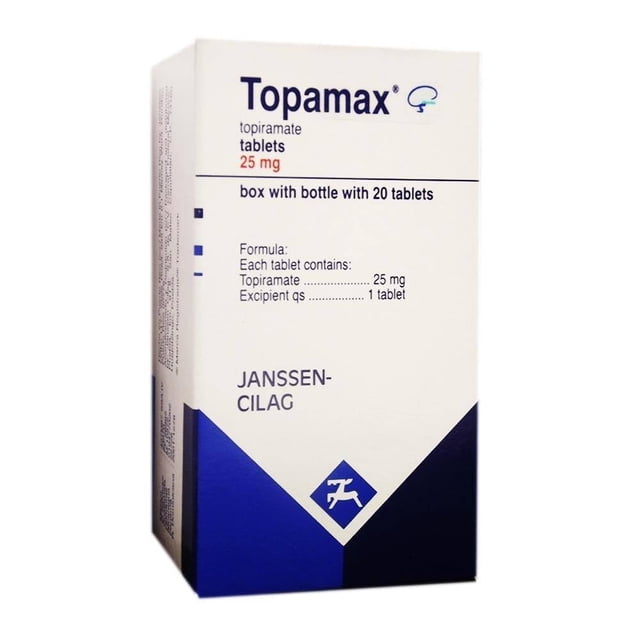 Topamax 25 mg 20 tabletas