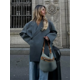thumbnail image 1 of Traje con abertura lateral para mujer, chaqueta de manga larga con solapa y hebilla oculta, Blazer holgado informal, ropa de abrigo para primavera y otoño, 1 of 5