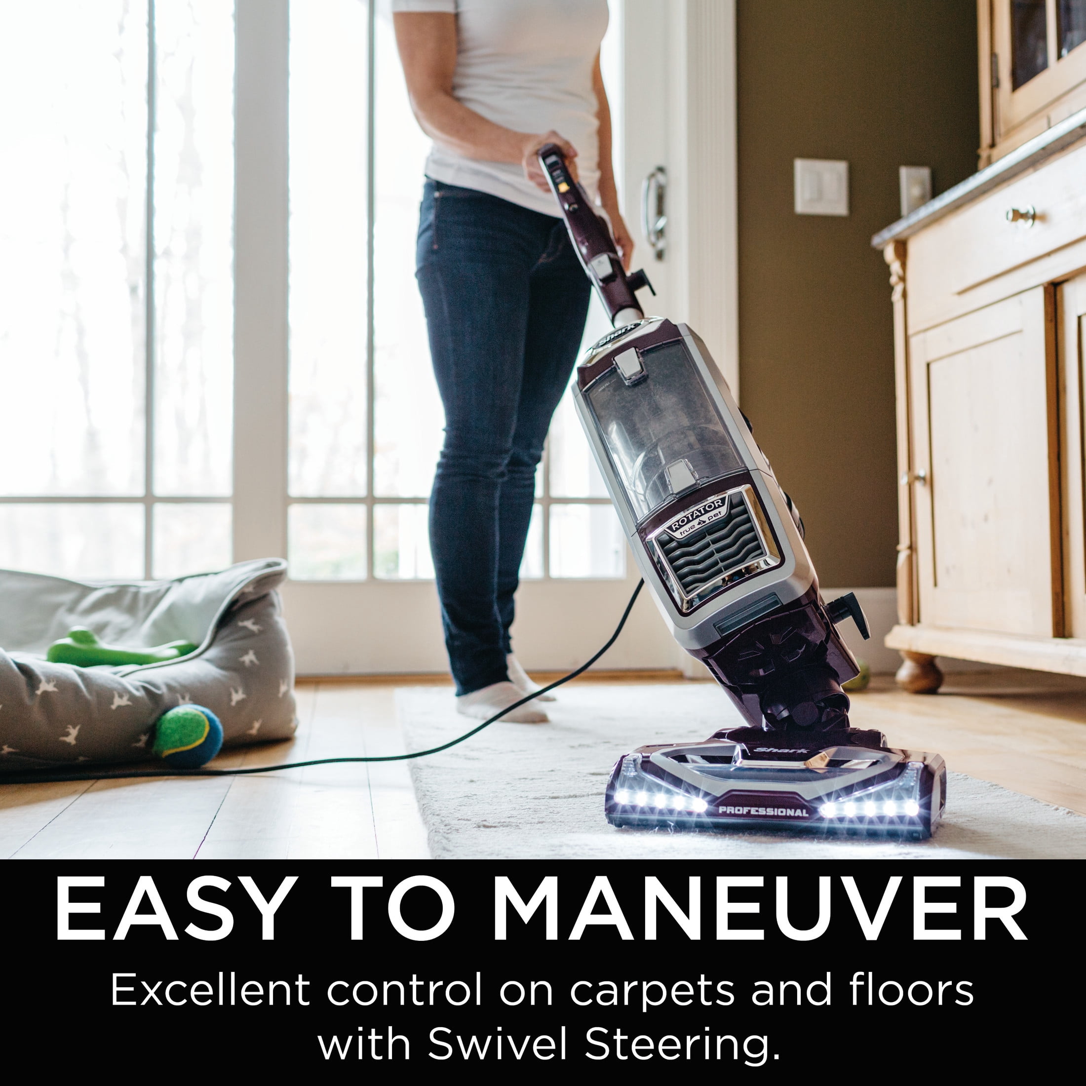 Shark Rotator Powered Lift-Away TruePet Upright Vacuum, Pet Friendly, HEPA Filter, Advanced Swivel Steering, Large Dust Cup Capacity, NV752 Bordeaux