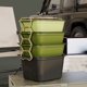 thumbnail image 1 of Paquete de 4 loncheras para exteriores | Recipiente portátil de almacenamiento de alimentos para picnic con tapa | Caja Bento a prueba de fugas, apilable, compartimentada | Acampar, Uso Laboral |, 1 of 5