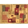 thumbnail image 1 of Ahgly Company Indoor Rectangle Abstract Brown Contemporary Area Rugs, 7' x 10', 1 of 4