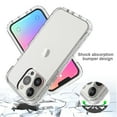 thumbnail image 3 of Mantto iPhone 13 Pro Max Case, 360 Full Body Cover Clear Bumper Protection Case - Shock Proof edges Slim Hybrid Back Silicone Rubber TPU Bumper Gradient Phone Case for iPhone 13 Pro Max - Clear, 3 of 6