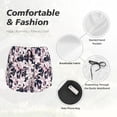 thumbnail image 6 of Lsque Lilies Flowers Printed Women's Running Shorts with Liner Pockets,Elastic Quick Dry Workout Athletic Gym Yoga Shorts,Womens High Waist Shorts-X-Large, 6 of 9