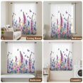 thumbnail image 6 of Watercolor Wildflowers Sheer Curtains 63 Inches Long, Country Botanical Florals Butterfly Light Filering Curtains, Breathable Simi Curtain Privacy Drapes for Living Room Bedroom Window Treatment, 6 of 9
