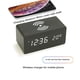 thumbnail image 4 of Multifuncional Madera Digital Led Escritorio Reloj Despertador Termómetro Cargador Inalámbrico Minnieouse HA024327-02, 4 of 5