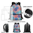 thumbnail image 6 of KUIFORTI Basketball Print Pencil Case Casual Shoulder Backpack Lunch Pouch Zipper Closure 3 Pack Crossbody Bag Set, 6 of 7