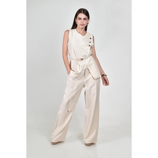 Conjunto con detalles en contraste Roman Fashion /Juvenil, 01679 (Beige) beige G