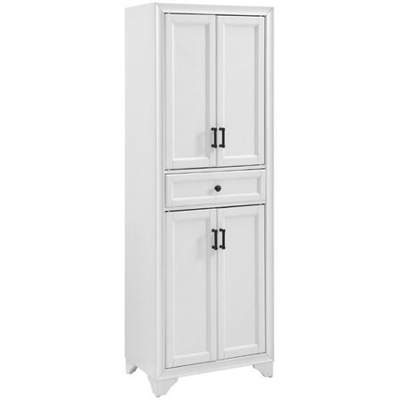 Pemberly Row 4 Door Pantry in Distressed White