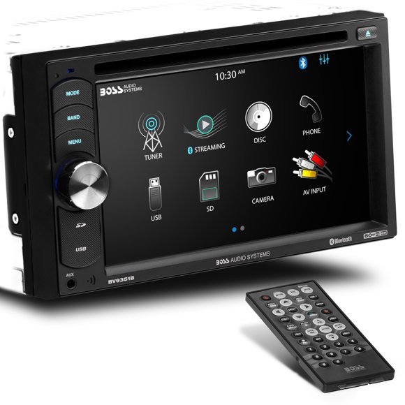BOSS Audio Systems BV9351B Car Stereo System - 6.2 Inch Double Din, Touchscreen, Bluetooth Audio and Calling Head Unit, Aux-in, USB, CD Player, SD, AM FM Radio Receiver, Hook Up To Amplifier