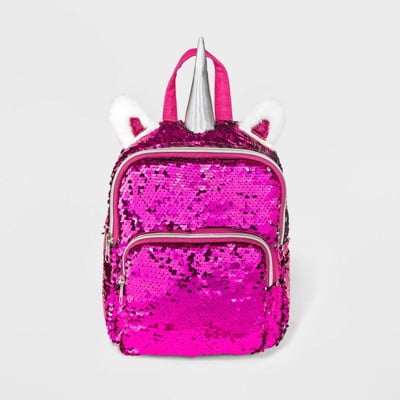 Girls' Flip Sequin Unicorn Mini Backpack - Cat & Jack™
