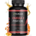 thumbnail image 1 of Omega 3 con EPA y DHA Aceite de Salmon, Fish Oil 180 cápsulas -Nuboost, 1 of 7