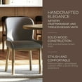 thumbnail image 2 of Maven Lane Gia Contemporary Dining Chair, Refined Grey w/ Taupe Fabric, Set of 8, 2 of 7