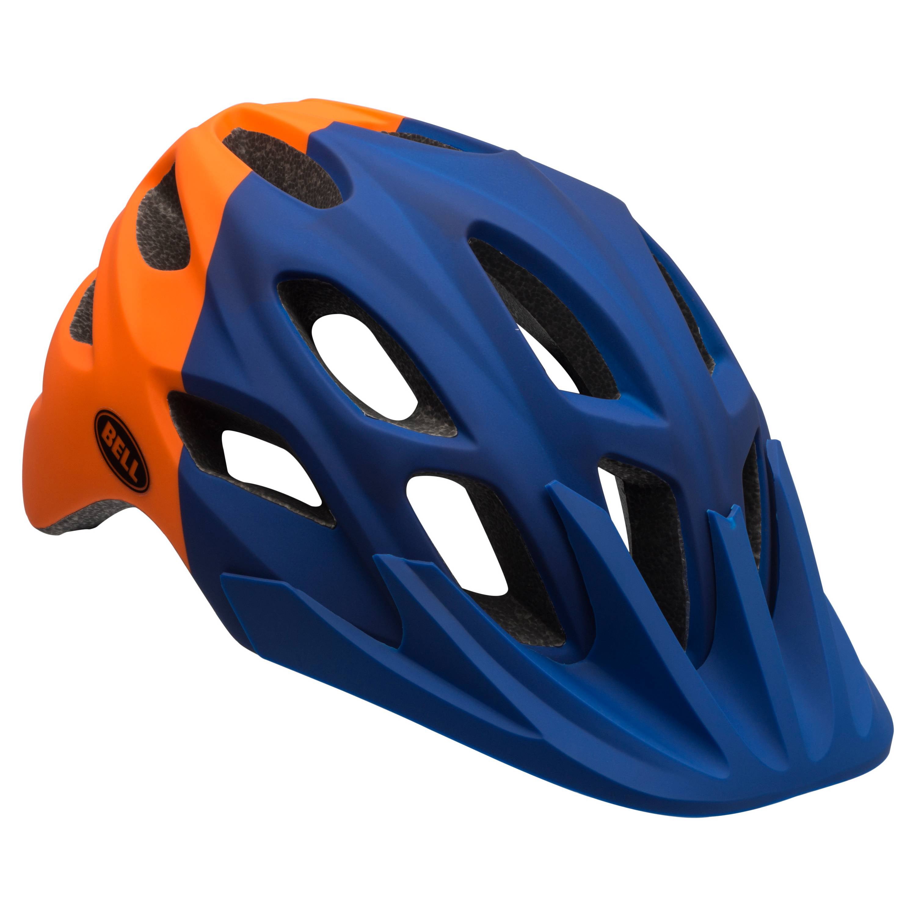 orange bicycle helmet