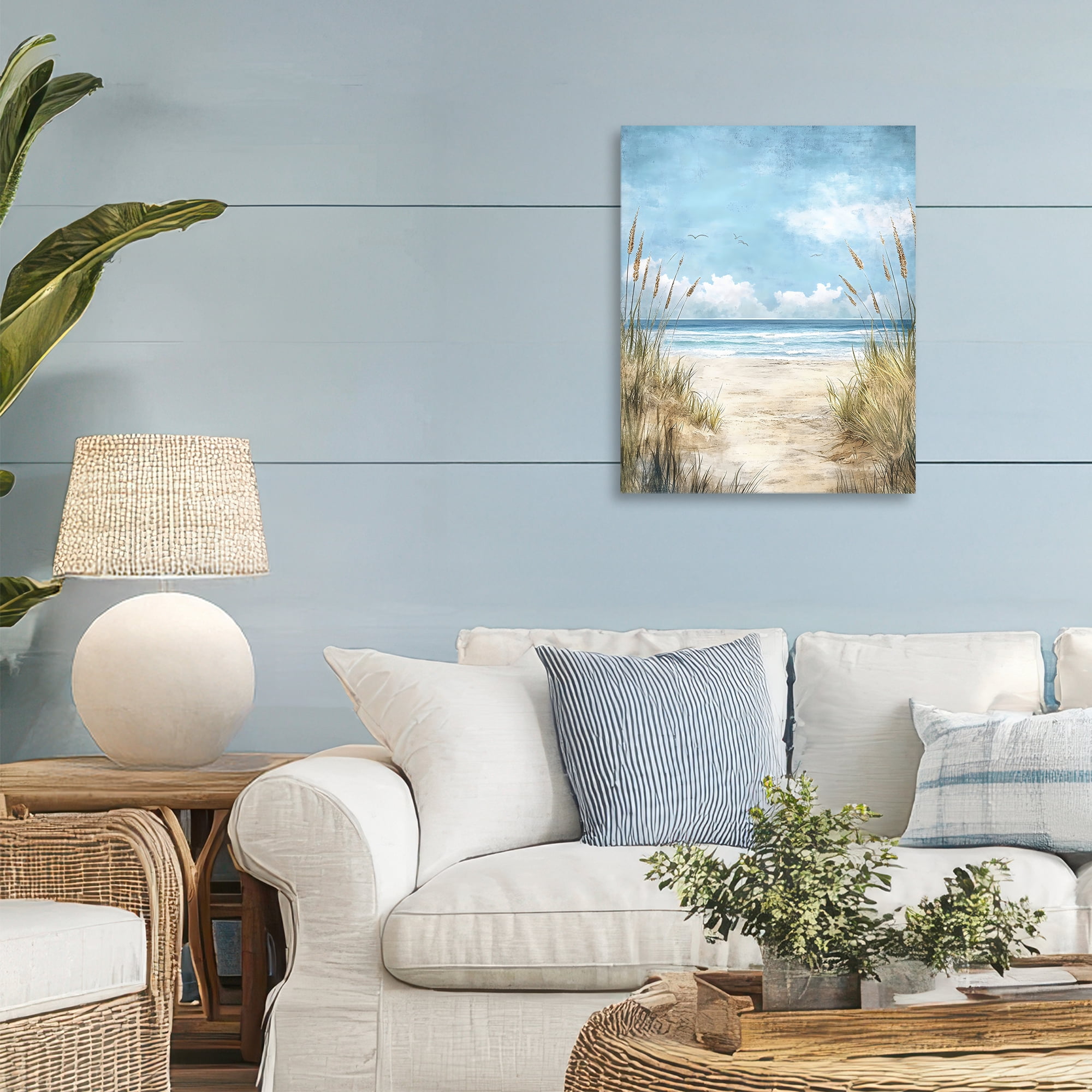 Stupell Industries Free Seagulls over Beach Dunes Canvas Wall Art, design by Creative Studio
