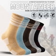 thumbnail image 2 of 5 Pairs Merino Wool Hiking Socks Warm Thermal Winter Cozy Cushioned Moisture Wicking Socks for Women & Men, 2 of 6