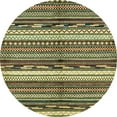 thumbnail image 1 of Ahgly Company Indoor Round Abstract Avocado Green Abstract Area Rugs, 3' Round, 1 of 6