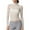 White, variant on Gyexs Lace Long Sleeve Tops for Women See Through Neck Sheer Blouses Party Clubwear Everyday Wear Shirts Black, Size S