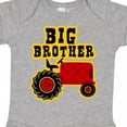 thumbnail image 4 of Inktastic Red Tractor Big Brother Boys Baby Bodysuit, 4 of 5