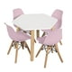 thumbnail image 1 of Mesa Hexagono - 4 Sillas Berlin Infantil (Rosa), 1 of 3