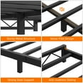 thumbnail image 5 of Metal Platform Bed Frame with Wavy Pattern, Twin Bed Frame with Steel Slat Support, Mattress Foundation, No Box Spring Needed, Easy Assembly, 5 of 9