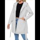 thumbnail image 1 of Chaqueta Impermeable con Capucha Clásica para Mujer, con Cinturón y Cordón para Actividades Al Aire Libre, Cortavientos Gris L, 1 of 10