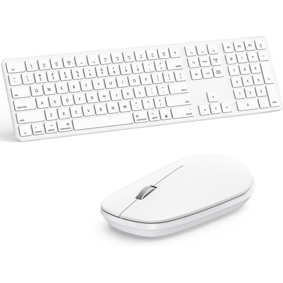 Bluetooth Keyboard and Mouse for Mac, Wireless Keyboard and Mouse Combo, Multi-Device Keyboard with Numeric