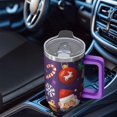 thumbnail image 4 of 40oz Holiday Tumbler with Lid and Straw Double Wall Stainless Steel Cup Christmas Gifts for Women Men, 4 of 4