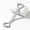 Gray, variant on 20 Lb Figure 8 Silicone Yoga Resistance Band, Elastic Fitness Band for Arm, Back & Shoulder Training, Chest Expander for Yoga & Gym Workouts