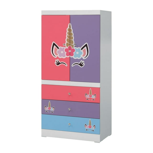 Ropero Kessa Muebles Unicornio Blanco 80 x 170 x 35 cm