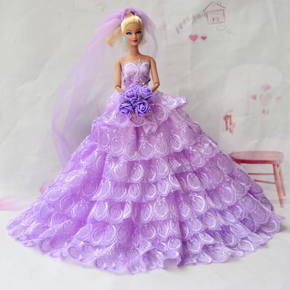 barbie wedding dress walmart