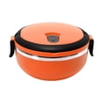 thumbnail image 5 of Hot Lunch Container, Round Single Layer Insulated Lunch Box, Blue Hot Lunch Container for Adults and Kids, Portable Warmer Lunch Box with Locking Lid, Airtight One-Piece Circular, 5 of 6