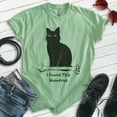 thumbnail image 2 of I Found This Humerous Cat T-shirt, Unisex Women's Men's Tee, Clever Cat Cute Kitten Animal Pet Owner, Heather Apple Green, Medium, 2 of 6