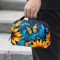 thumbnail image 2 of Butterfly USB Organizer Oxford Cloth Waterproof Charger Phone Case Hard Drive Bags USB Case Bag 5.9x9.44x3.14 in Digital Product Storage Organizer, 2 of 6