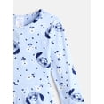 thumbnail image 5 of Lilo & Stitch Girls Allover Print Dress with Long Sleeves, Sizes 4-12, 5 of 7