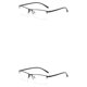 thumbnail image 3 of Minnieouse Gafas de medio marco de metal unisex Gafas anti luz azul Gafas sin receta para lectura diaria 2Conjunto, 3 of 6
