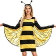 thumbnail image 3 of HOWPAY Halloween Costumes For Women Insect Themed Cosplay Outfit Bug Role Play Fancy Dress For Masquerade Carnival Party Stage Performance Event Halloween Costume L, 3 of 7