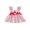 Pink, variant on Cenuakty Toddler Baby Girls Plaid Dress Summer Fashion Back to School Bus Embroidery Flying Sleeve A Line Dress