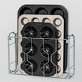 thumbnail image 5 of Auledio 2-Pack Metal Wire Cabinet Door Organizer Wall Mounted Storage Organizer for Kitchen Pantry, Silver, 5 of 7