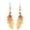 Textured Copper, variant on Native Feather Earrings for Women: One-Sided Feather Earrings, Tribal Earrings - Eagle Feather Earrings Red-tailed Hawk Feather Earrings (Multi-Colored)