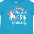 thumbnail image 4 of Inktastic Magical 5th Birthday Rainbow Unicorn with Star Boys or Girls Toddler T-Shirt, 4 of 5