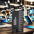 thumbnail image 4 of 600W Gallium Nitride PD3.1 Desktop Charger Multifunctional USB Type-C 28V5A, 4 of 8