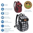 thumbnail image 4 of Ozark Trail Backpack Cooler, Black & White Checker Colour, Great for Work, Camping, Picnics or Beach, Will Hold 24 Cans, Easy To Carry., 4 of 7