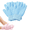 Blue*2, variant on 1 Pairs 3D Textured Five-Finger Exfoliating Bath Gloves, Body Scrub Shower Mitts for Cleansing, Lathering and Massage